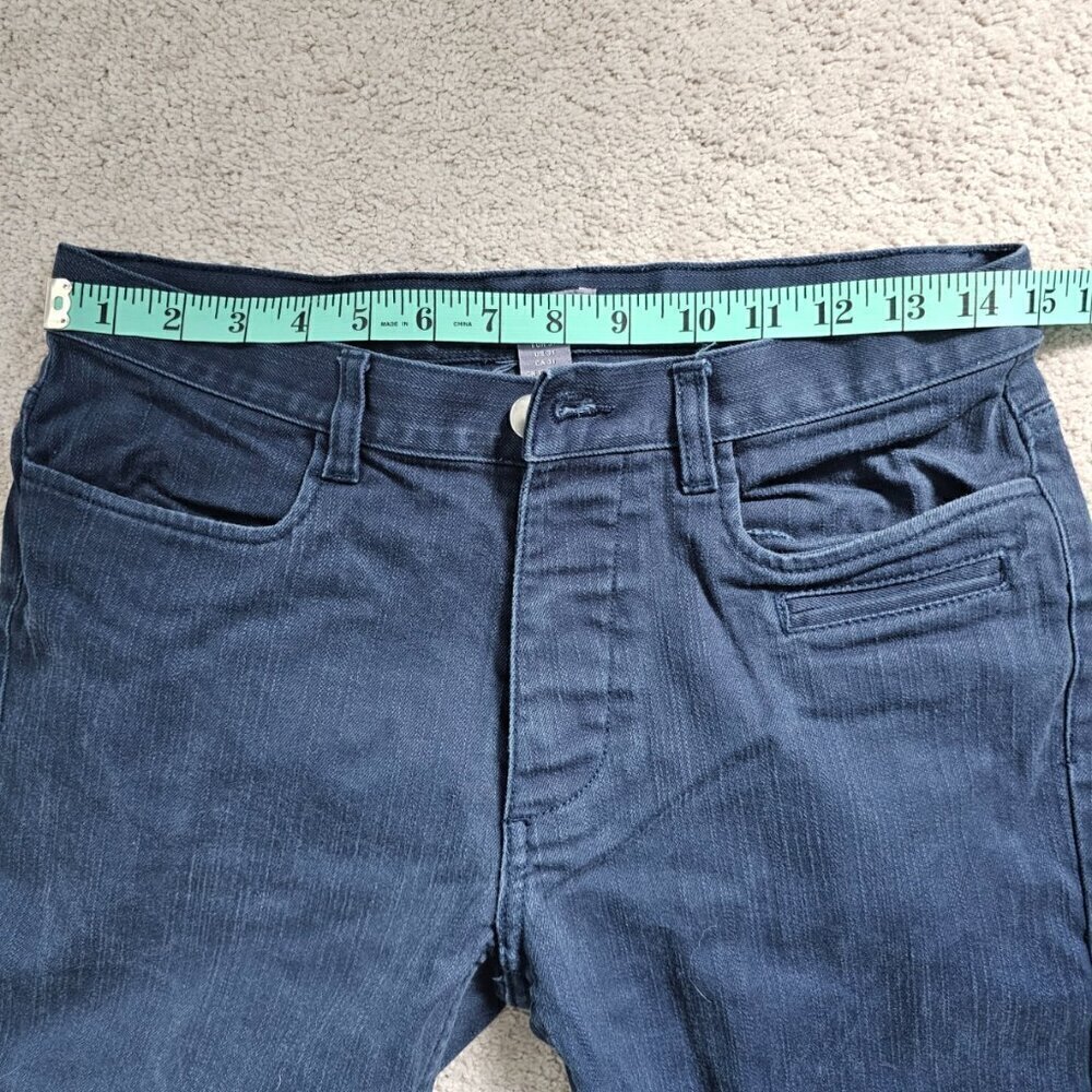 H&M Women's Dark Wash Slim Straight Stretch Jeans Size 31 - Picture 6 of 12
